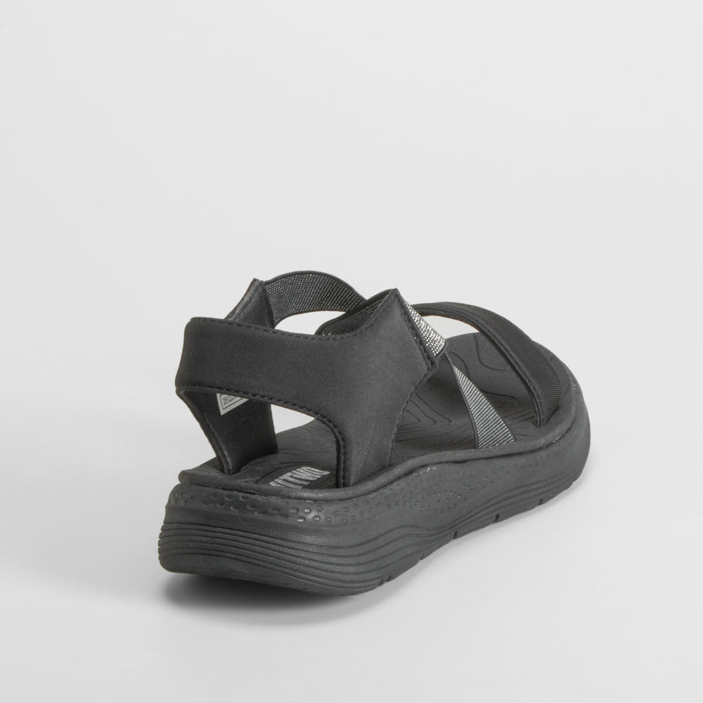 Sandalia deportiva walking negra UTWO