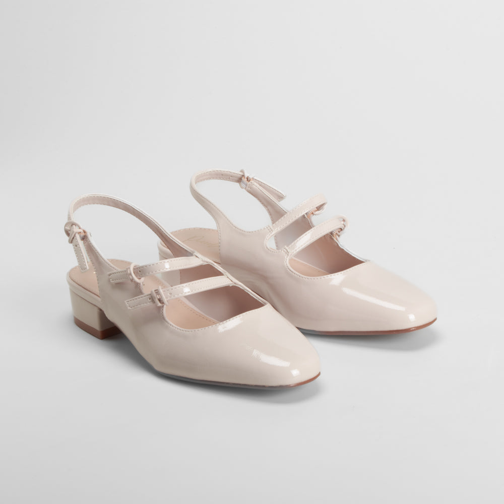 Sandalia destalonada beige PICCOLA PIU