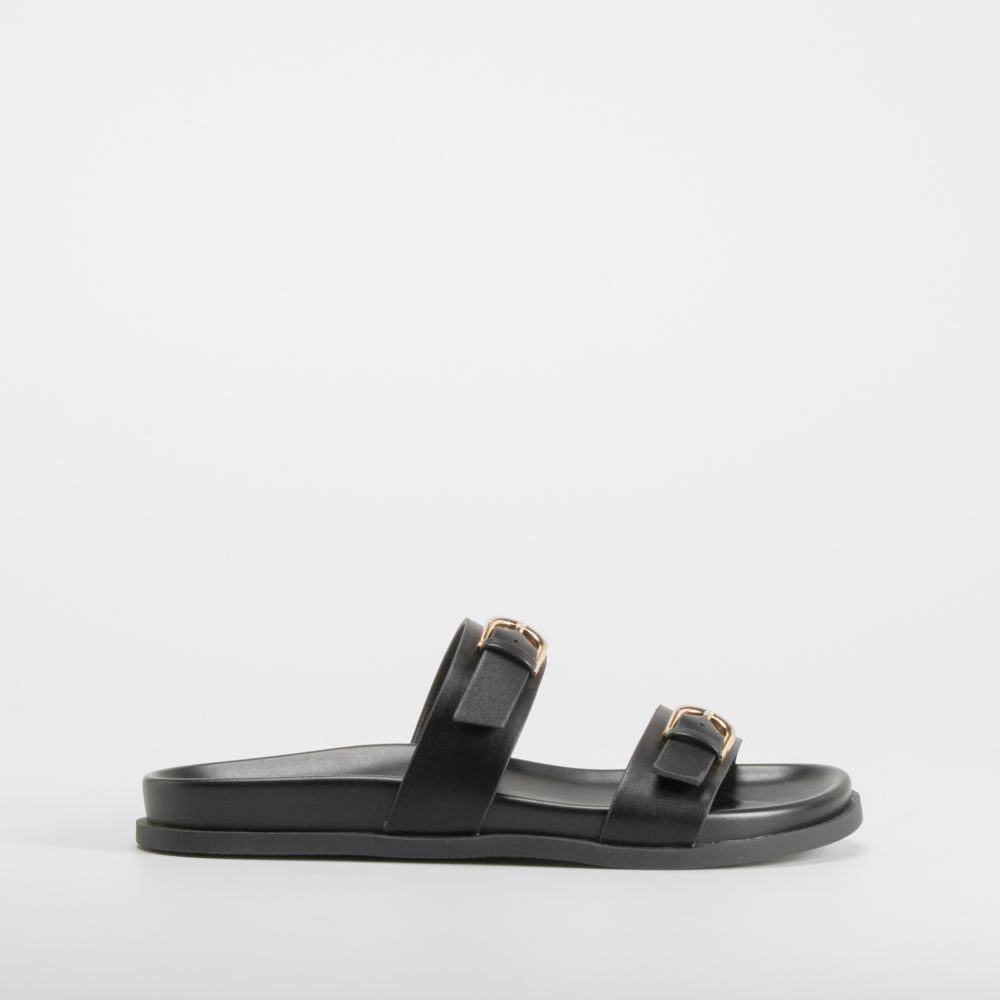 Sandalia bio negra PICCOLA PIU
