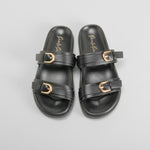 Sandalia bio negra PICCOLA PIU