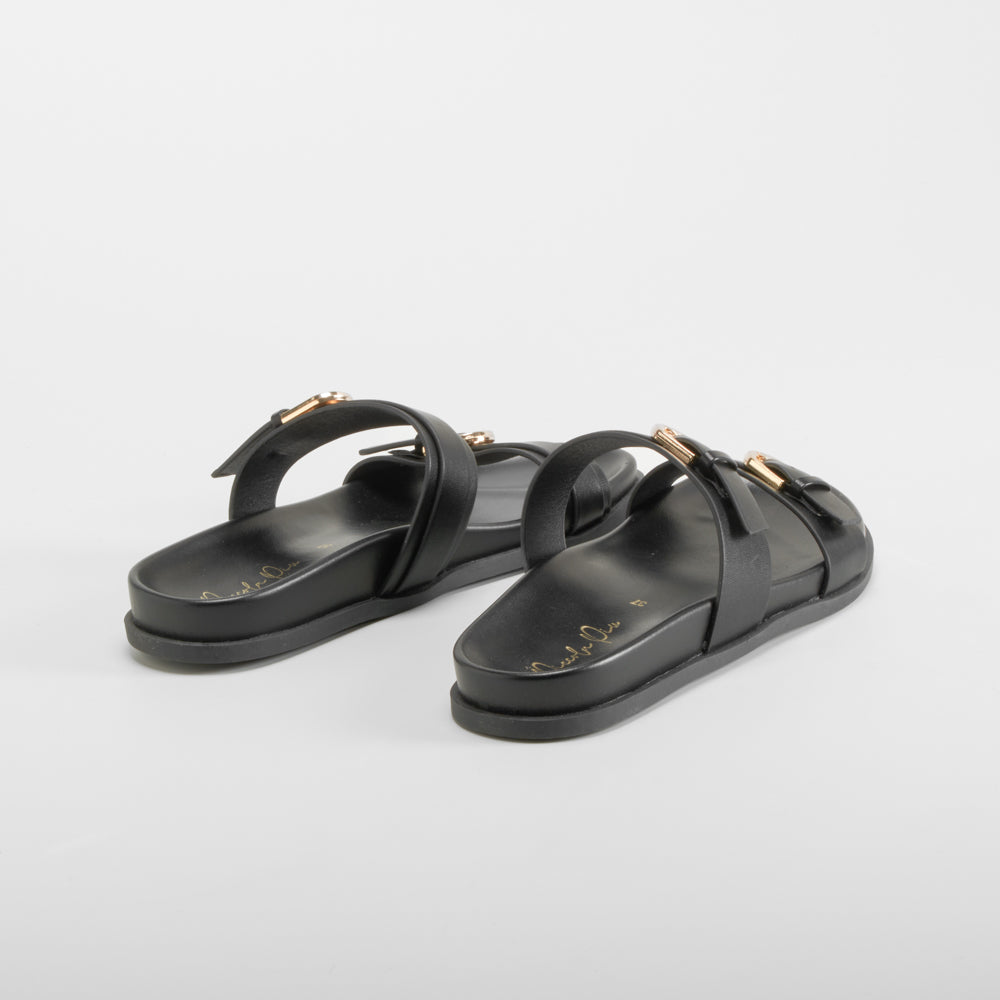 Sandalia bio negra PICCOLA PIU