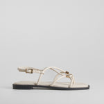 Sandalia plana tubular beige PICCOLA PIU