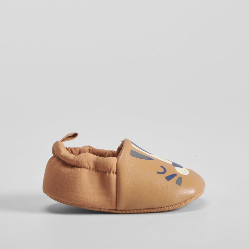 Zapato bebé animal marrón BACHE