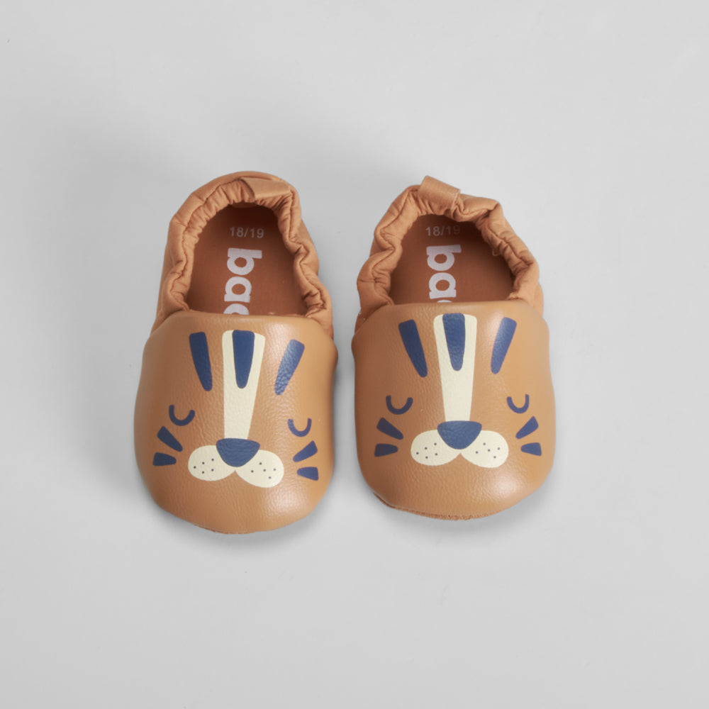 Zapato bebé animal marrón BACHE