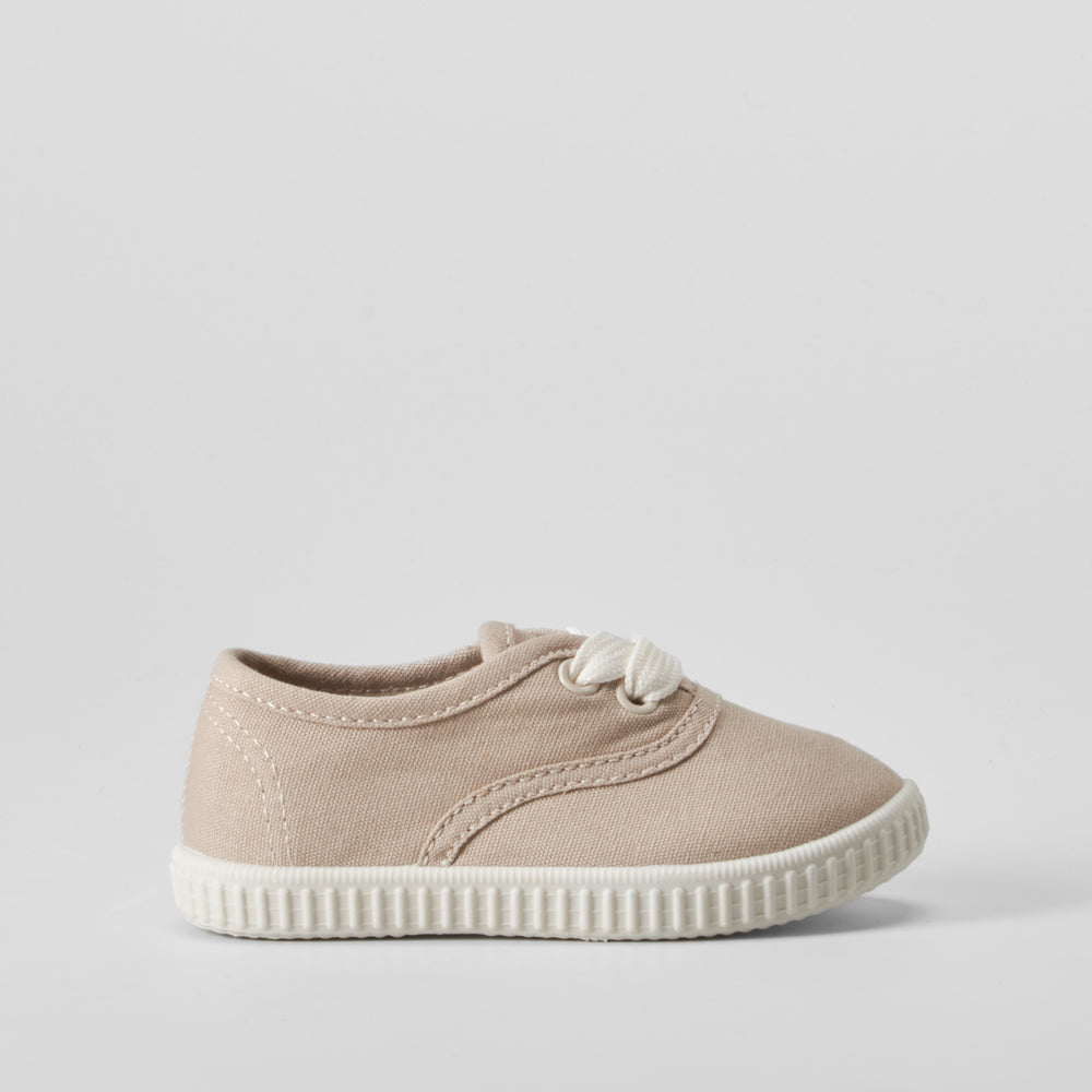 Zapatilla lona bebé beige BACHE