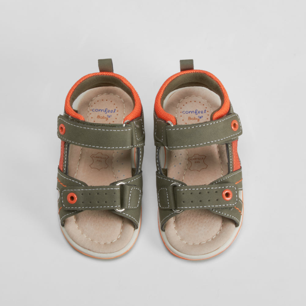 Sandalia bebé verde kaki COMFEET BABY