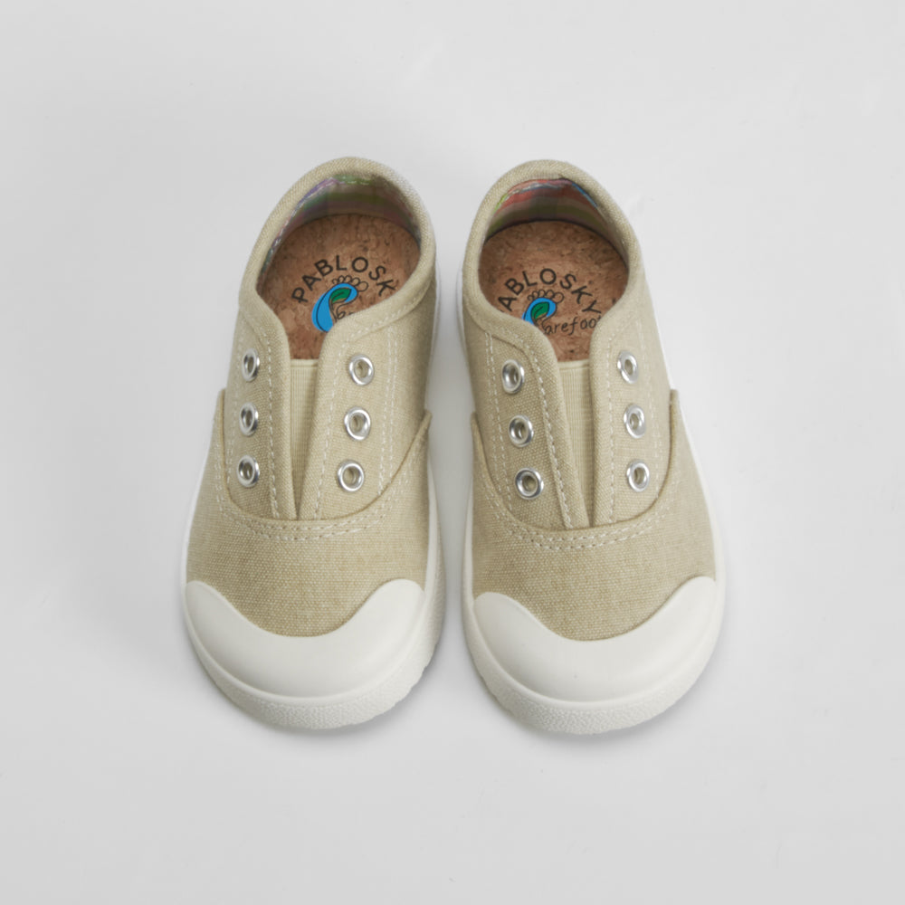 Zapatilla lona bebé beige PABLOSKY