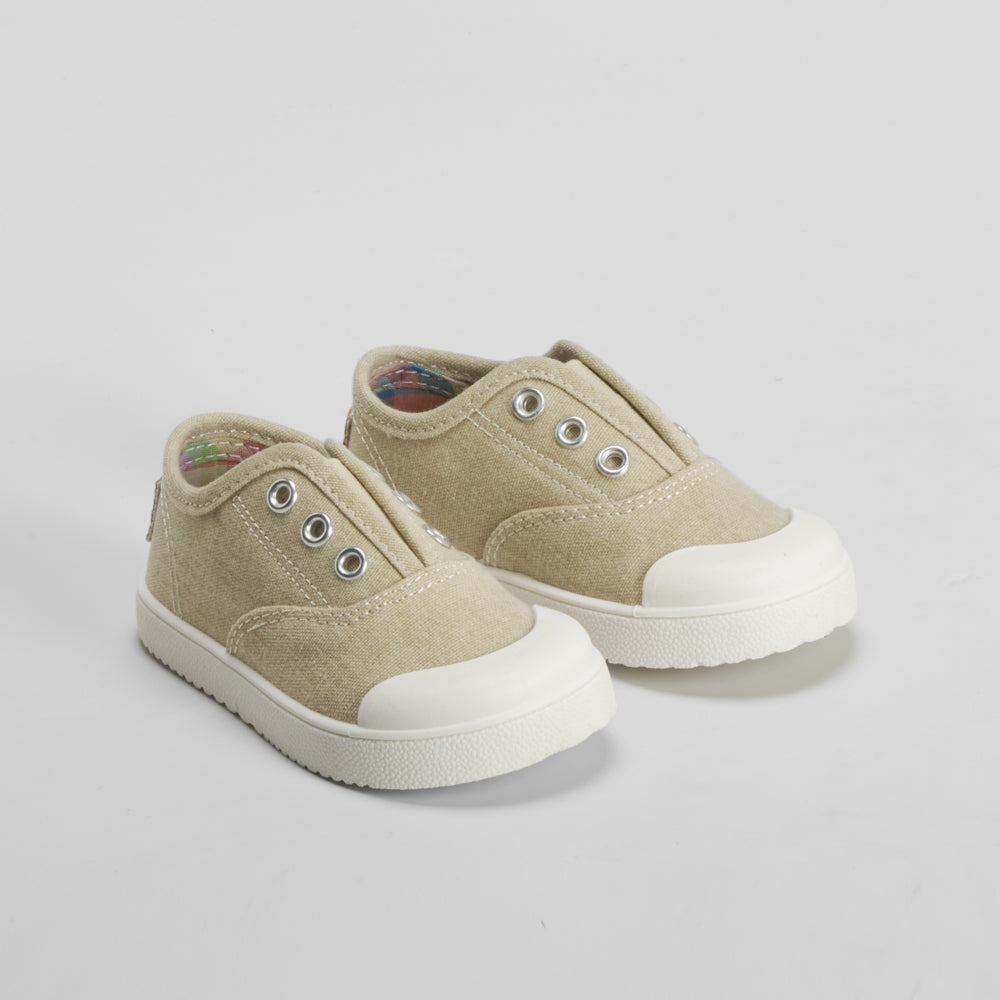 Zapatilla lona bebé beige PABLOSKY