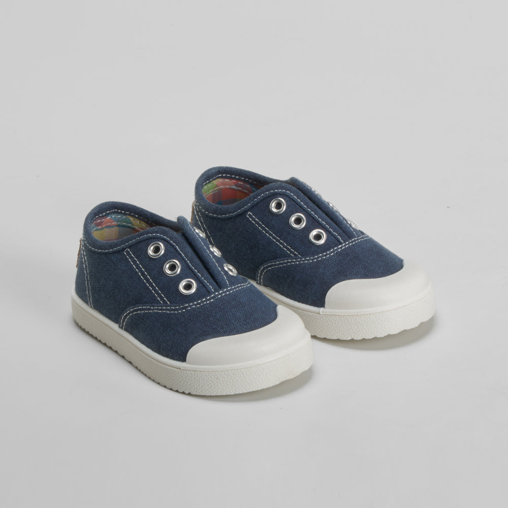 Zapatilla lona bebé azul PABLOSKY