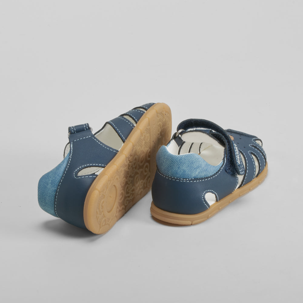 Sandalia step easy bebé piel azul PABLOSKY