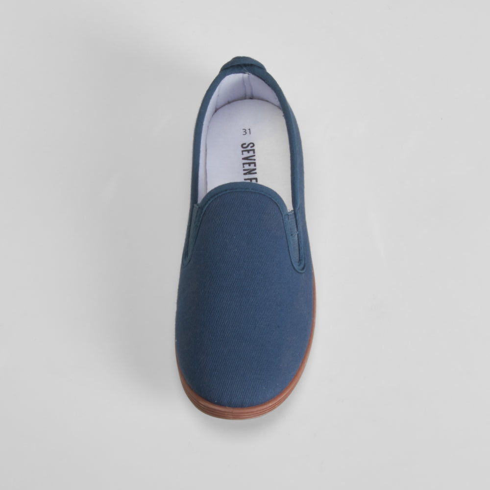 Zapatilla kung fu azul marino SEVEN FIVE