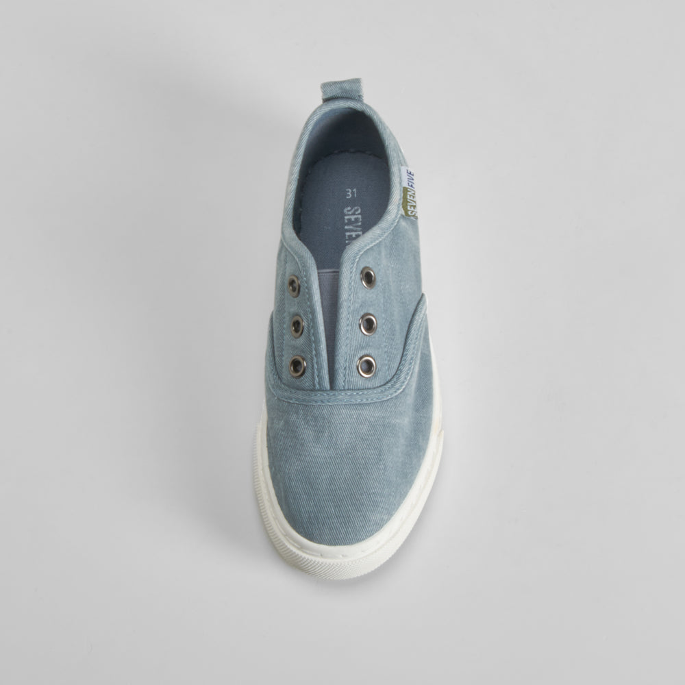 Zapatilla lona gris efecto lavado SEVEN FIVE