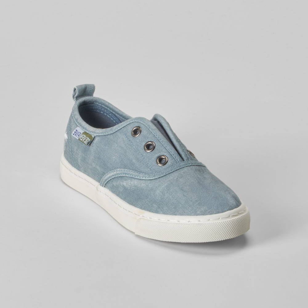 Zapatilla lona gris efecto lavado SEVEN FIVE