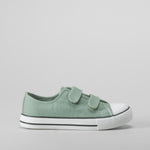 Zapatilla de lona verde SEVEN FIVE
