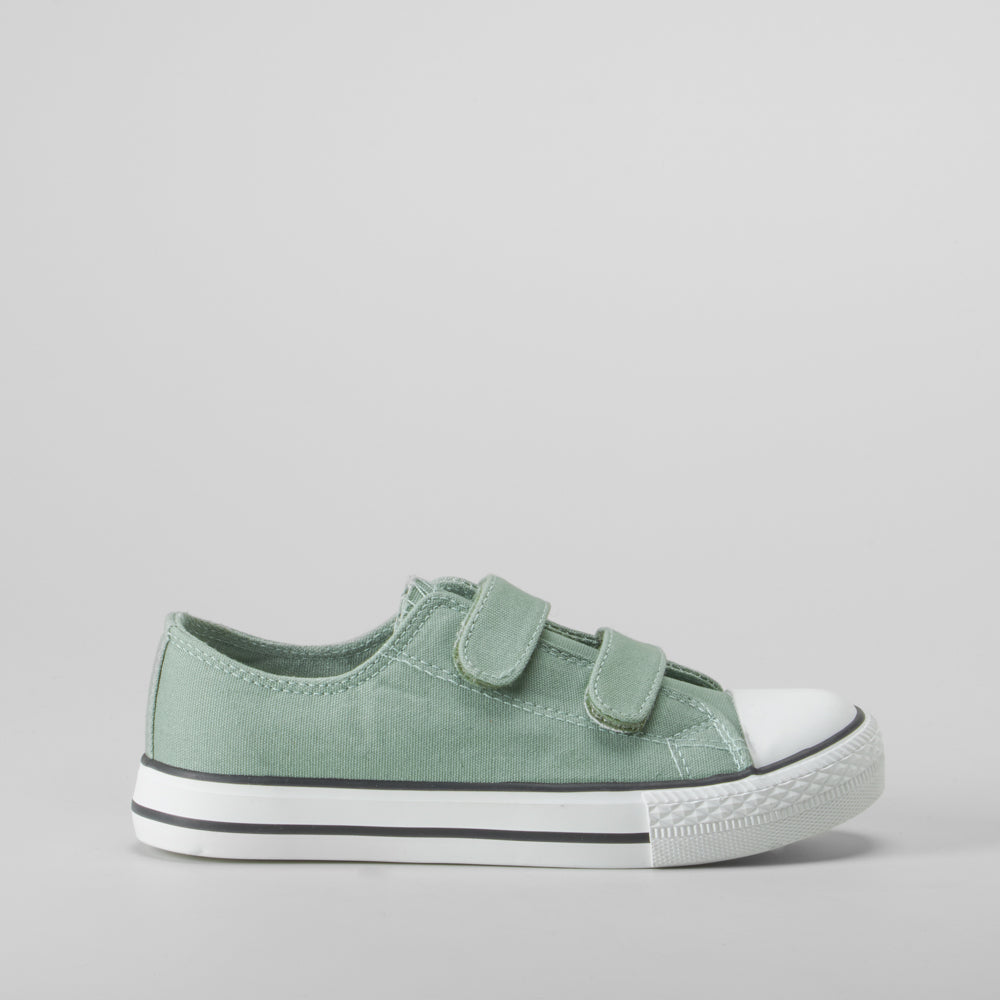 Zapatilla de lona verde SEVEN FIVE