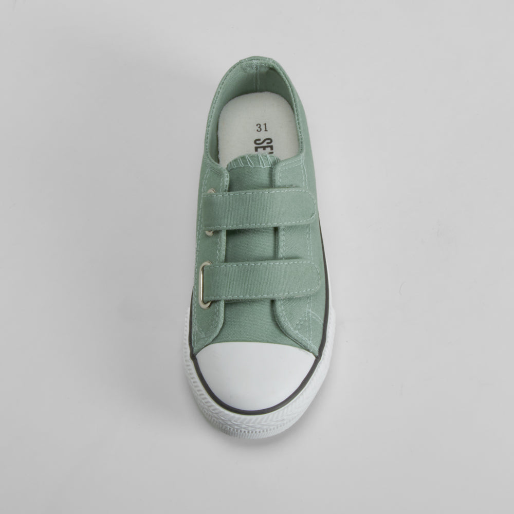 Zapatilla de lona verde SEVEN FIVE