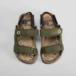 Sandalia bio infantil verde SEVEN FIVE