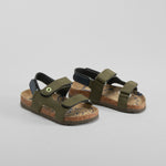 Sandalia bio infantil verde SEVEN FIVE