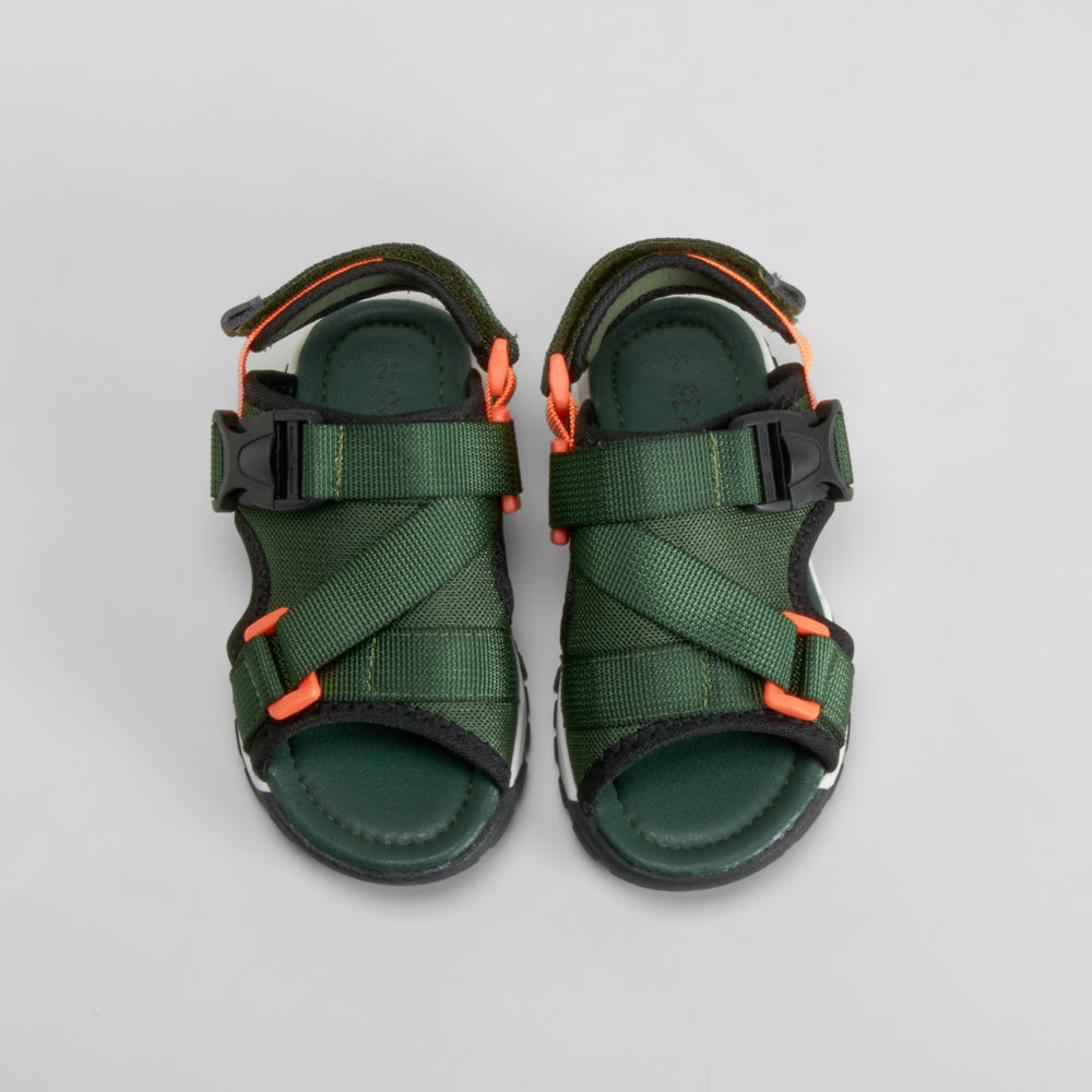 Sandalia deportiva infantil verde SEVEN FIVE