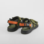 Sandalia plana infantil verde SEVEN FIVE