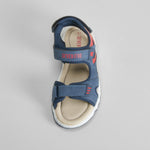 Sandalia casual velcro infantil azul SEVEN FIVE