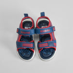 Sandalia deportiva de luces azul y rojo SEVEN FIVE