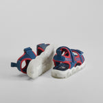 Sandalia deportiva de luces azul y rojo SEVEN FIVE