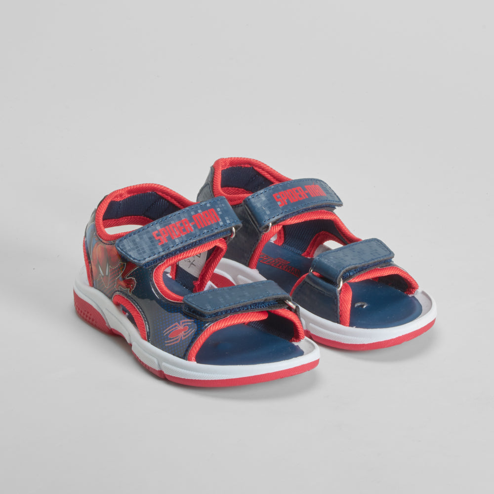 Sandalia deportiva de luces azul SPIDERMAN