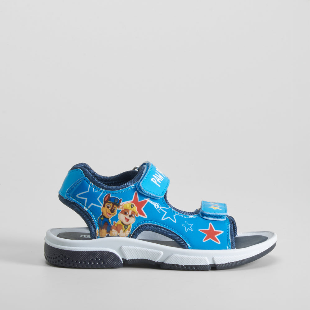 Sandalia deportiva de luces azul PATRULLA CANINA