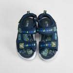 Sandalia deportiva con luces azul BEPPI