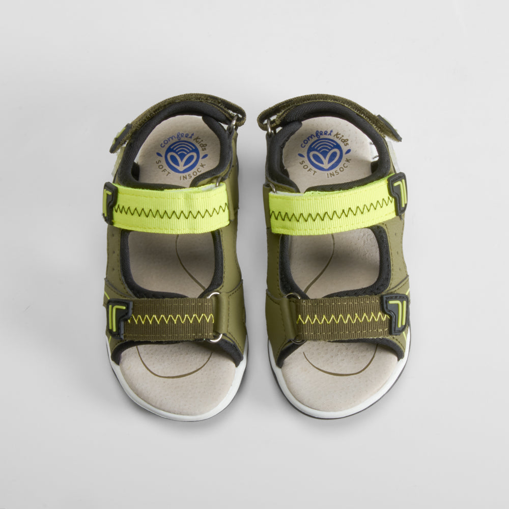 Sandalia deportiva infantil verde COMFEET