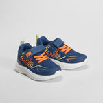 Deportiva running azul y naranja UTWO
