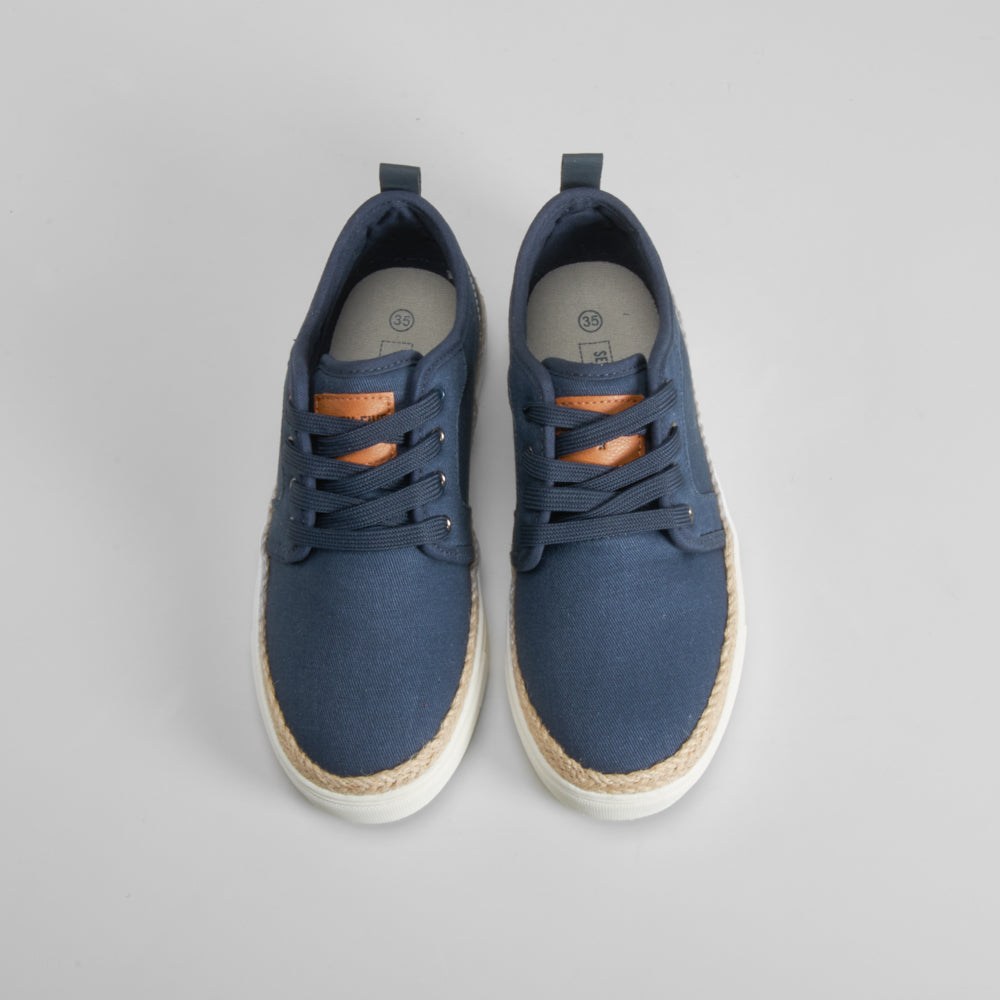 Blucher lona azul SEVEN FIVE