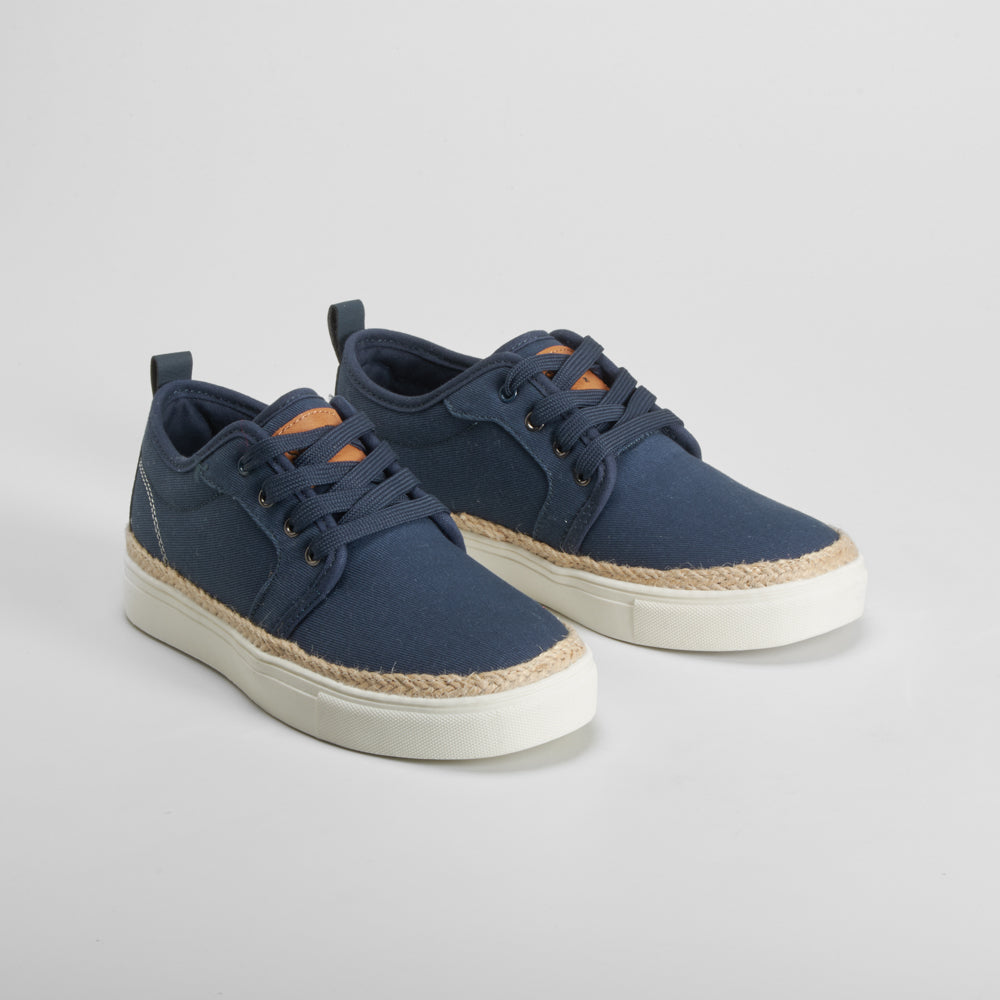 Blucher lona azul SEVEN FIVE