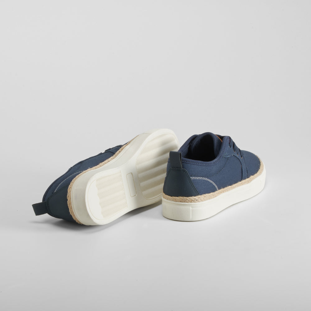 Blucher lona azul SEVEN FIVE