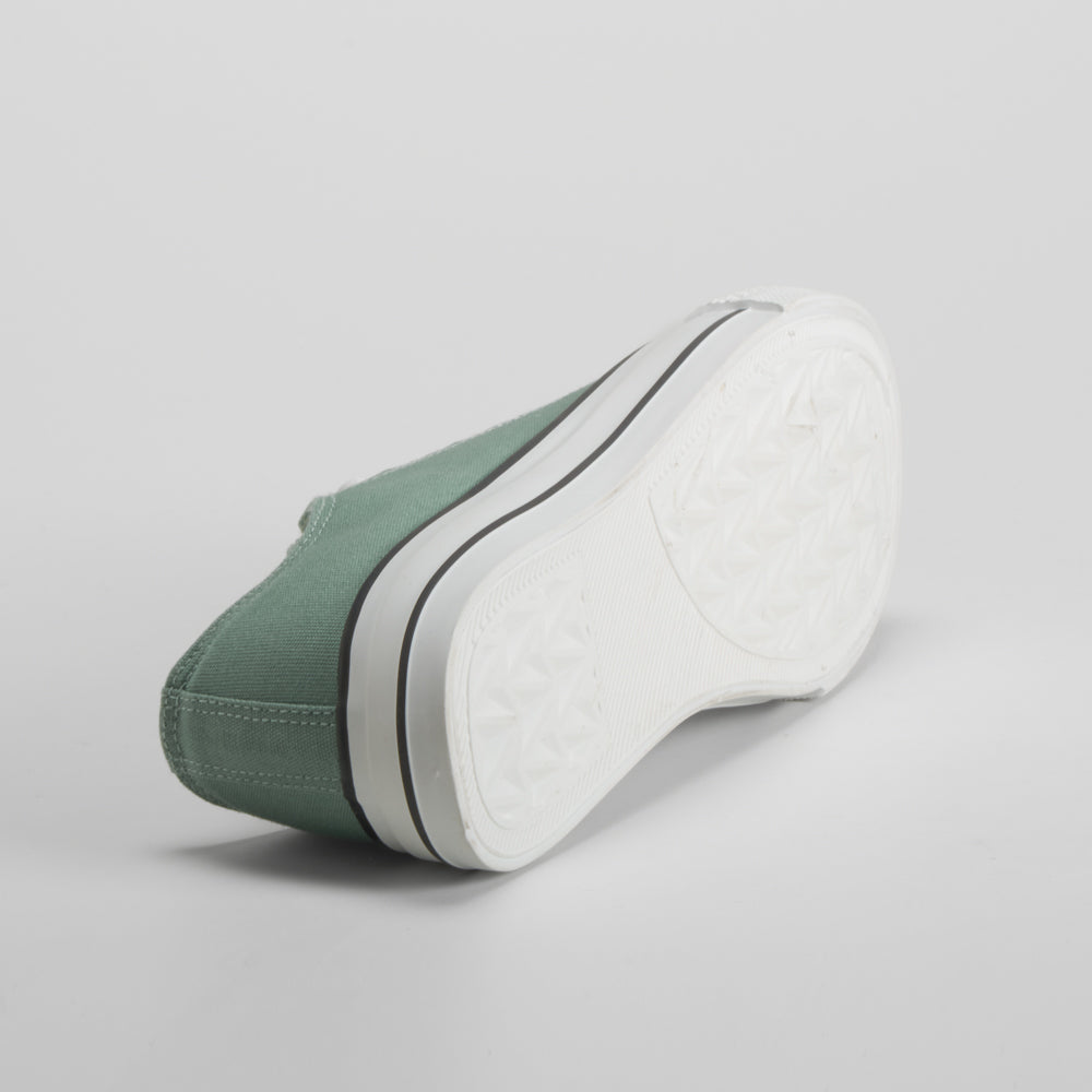 Zapatilla lona verde SEVEN FIVE