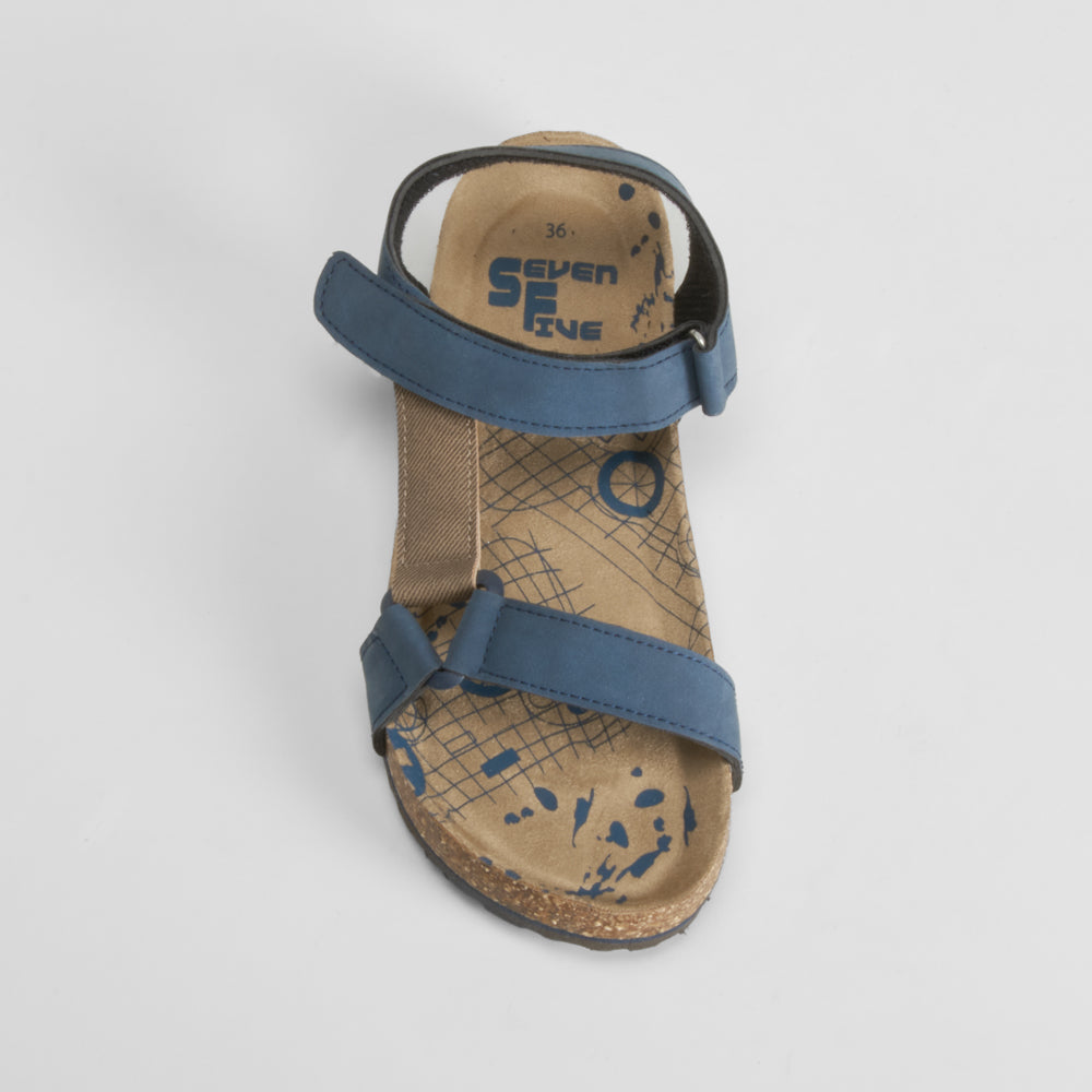 Sandalia bio azul SEVEN FIVE