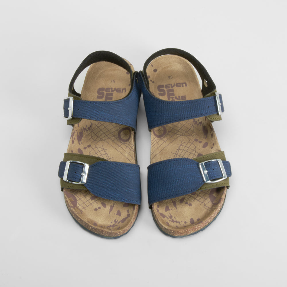 Sandalia bio juvenil azul SEVEN FIVE