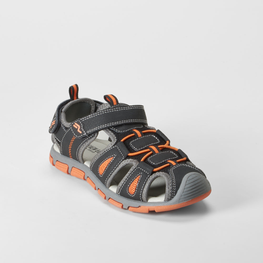 Sandalia deportiva negra SEVEN FIVE