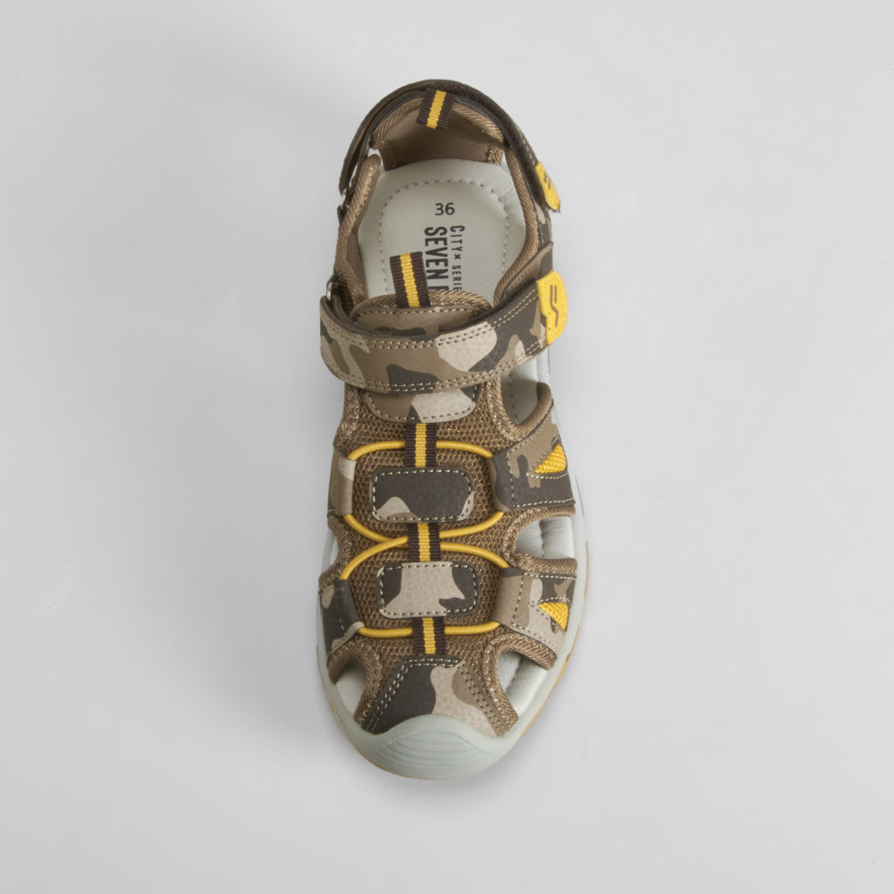 Sandalia californiana deportiva kaki SEVEN FIVE