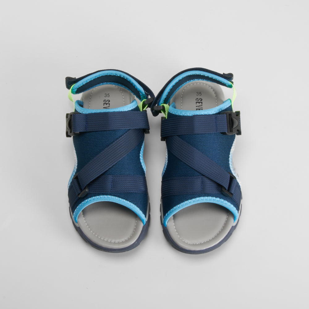 Sandalia deportiva casual juvenil azul SEVEN FIVE