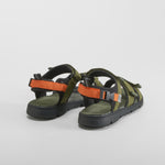 Sandalia plana juvenil verde SEVEN FIVE