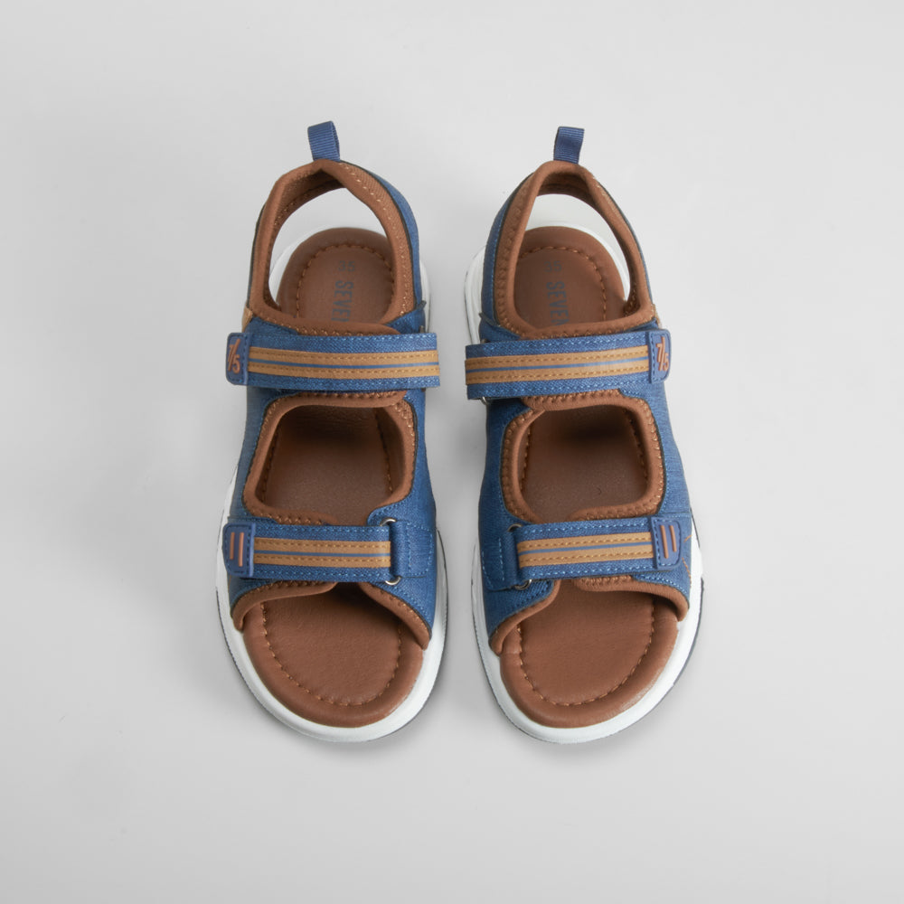 Sandalia casual juvenil azul SEVEN FIVE
