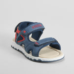 Sandalia casual velcro juvenil azul SEVEN FIVE