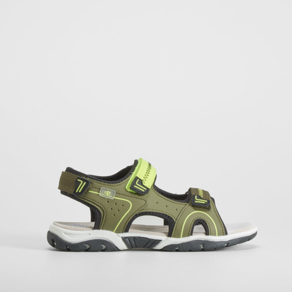 Sandalia deportiva juvenil verde COMFEET