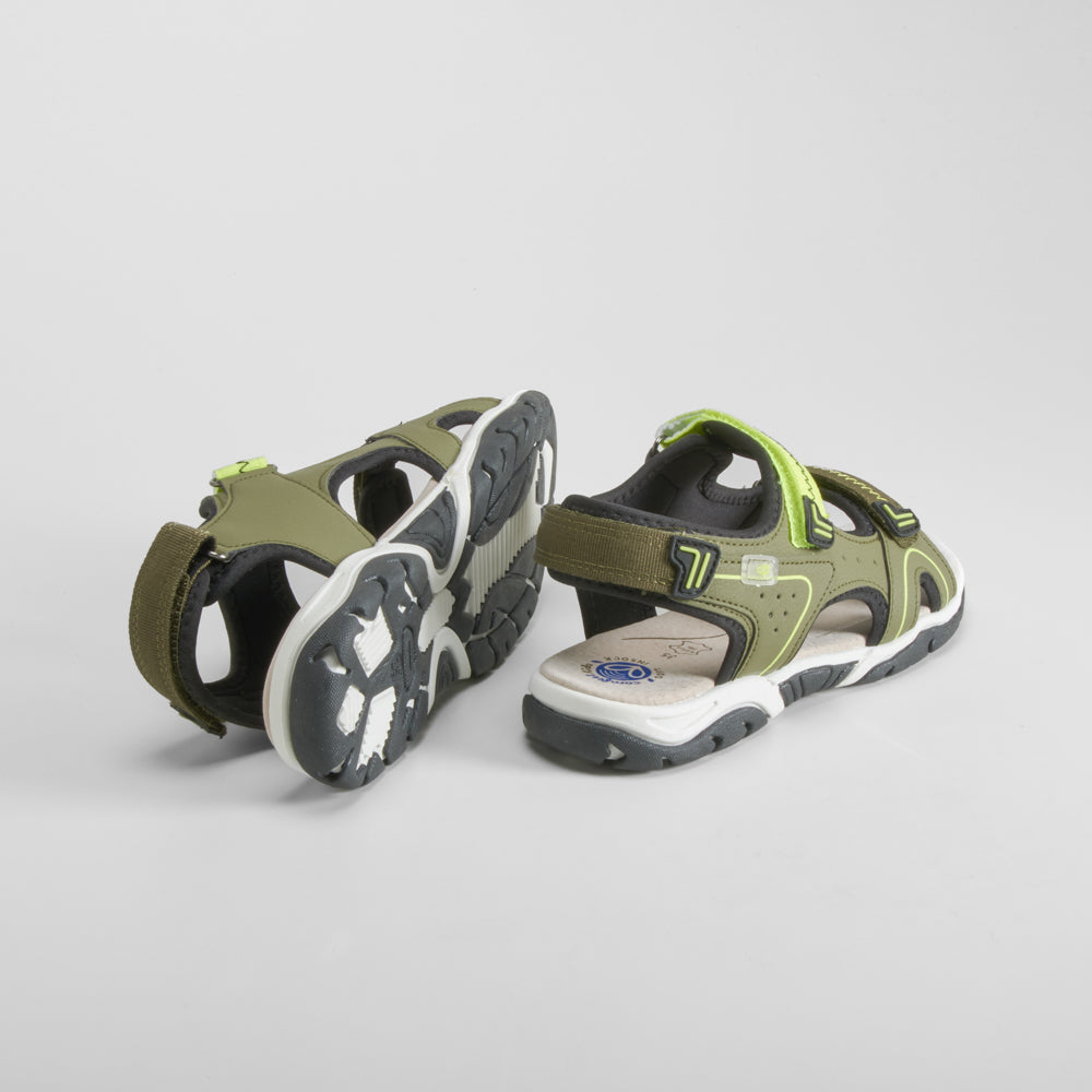 Sandalia deportiva juvenil verde COMFEET