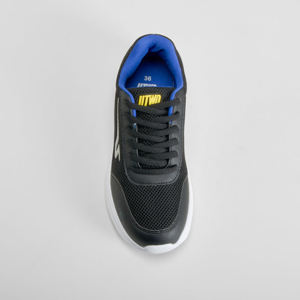 Deportiva walking color negro y azul UTWO