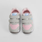 Deportiva retro running gris y rosa BACHE