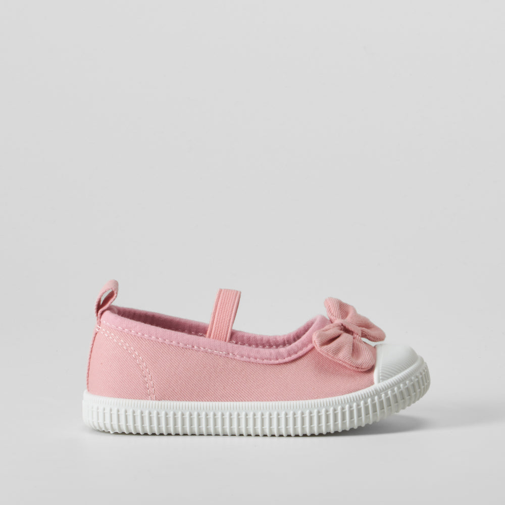 Zapatilla lona bailarina bebé rosa BACHE