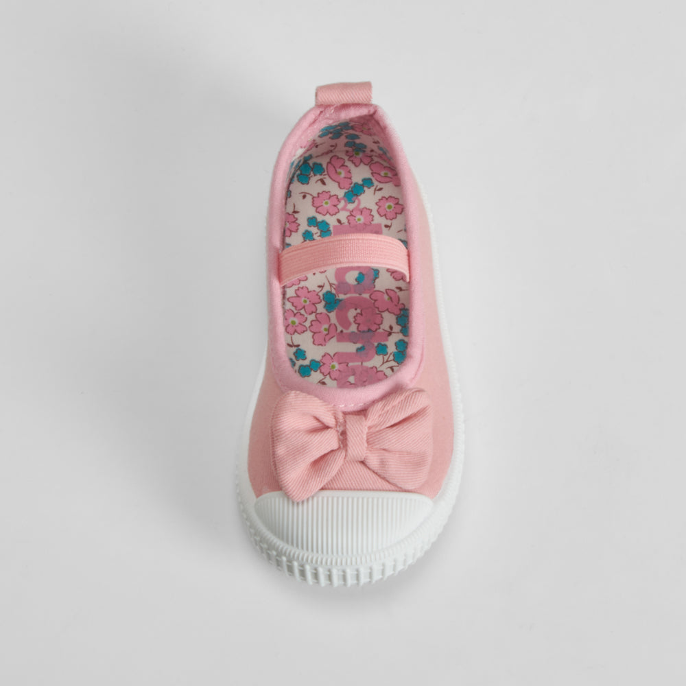 Zapatilla lona bailarina bebé rosa BACHE